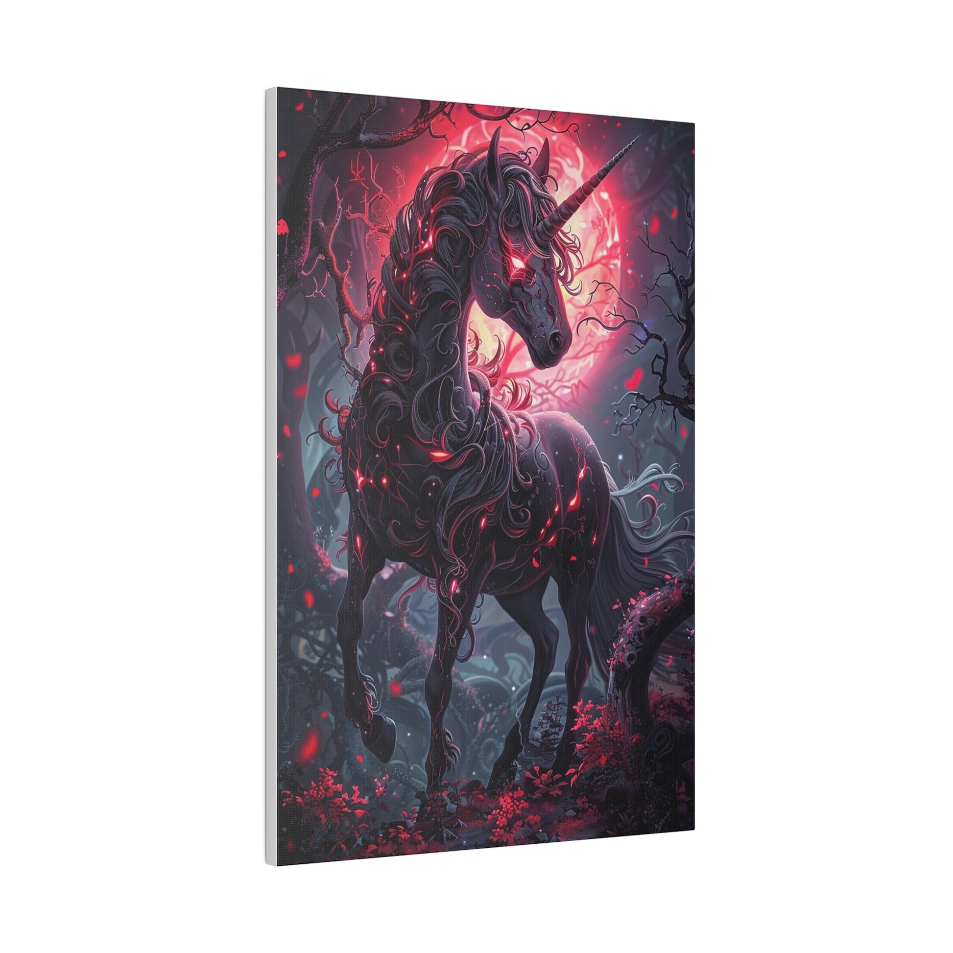 Nightmare Unicorn Matte Canvas Prints MysMuse - Premium Matte Canvas Prints from MysMuse - Just $41.99! Shop now at Mysterious Muse