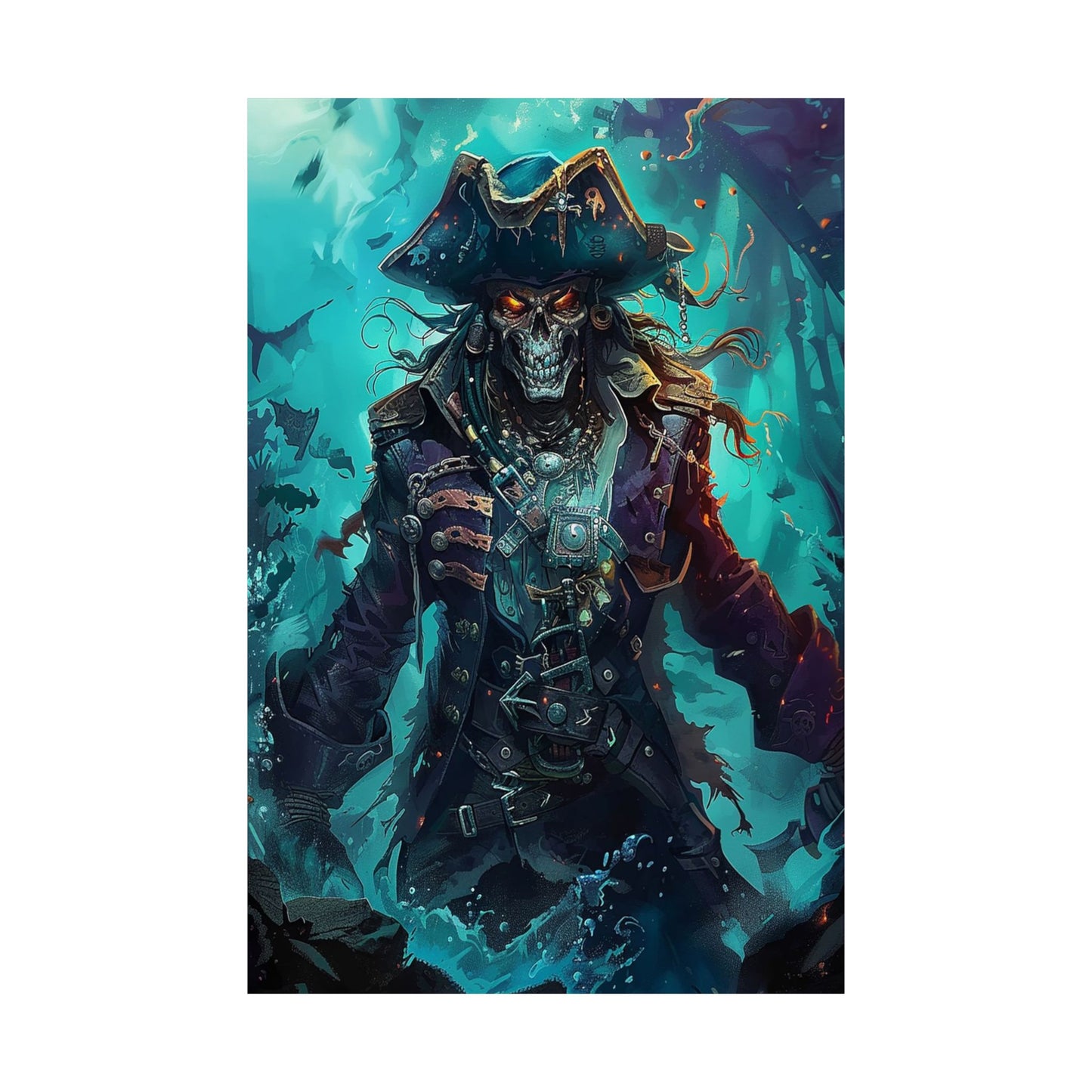 Captain of the Damned Matte Vertical Posters MysMuse. - Premium Matte Vertical Posters from MysMuse - Just $16.95! Shop now at Mysterious Muse