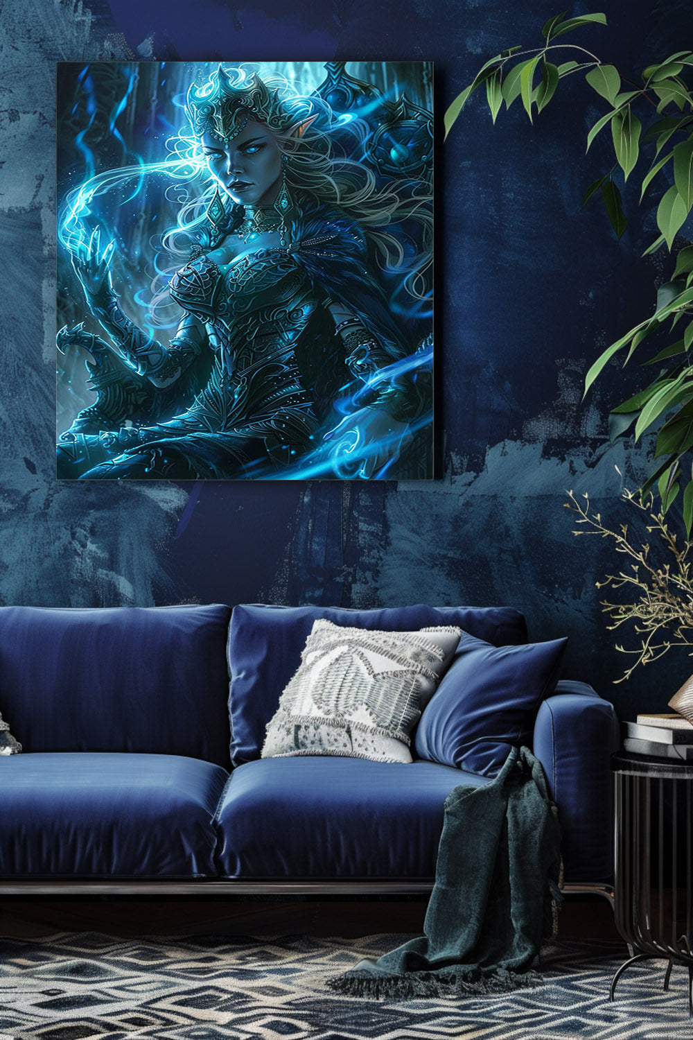 Frostborn Elven Empress Matte Canvas Prints MysMuse - Premium Matte Canvas Prints from MysMuse - Just $41.99! Shop now at Mysterious Muse