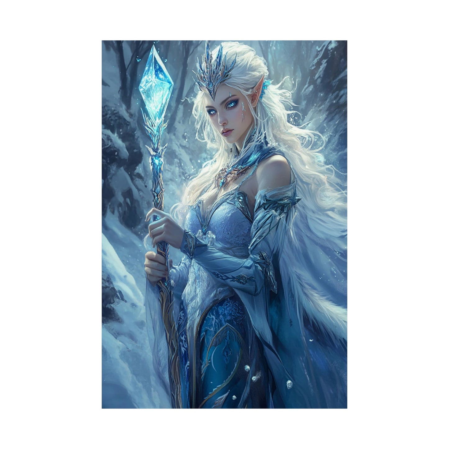 Crystal Frost Monarch Matte Vertical Posters MysMuse. - Premium Matte Vertical Posters from MysMuse - Just $16.95! Shop now at Mysterious Muse