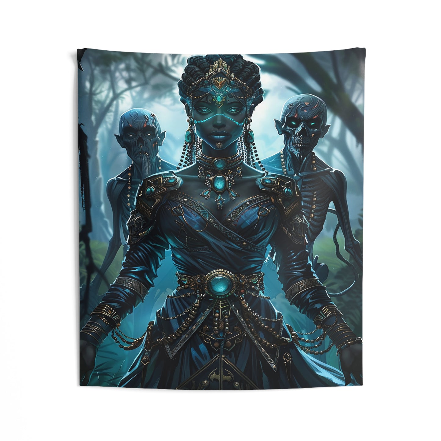 Sorceress of Eternal Night Decorative Wall Tapestry MysMuse - Premium Decorative Wall Tapestry from MysMuse - Just $26.99! Shop now at Mysterious Muse