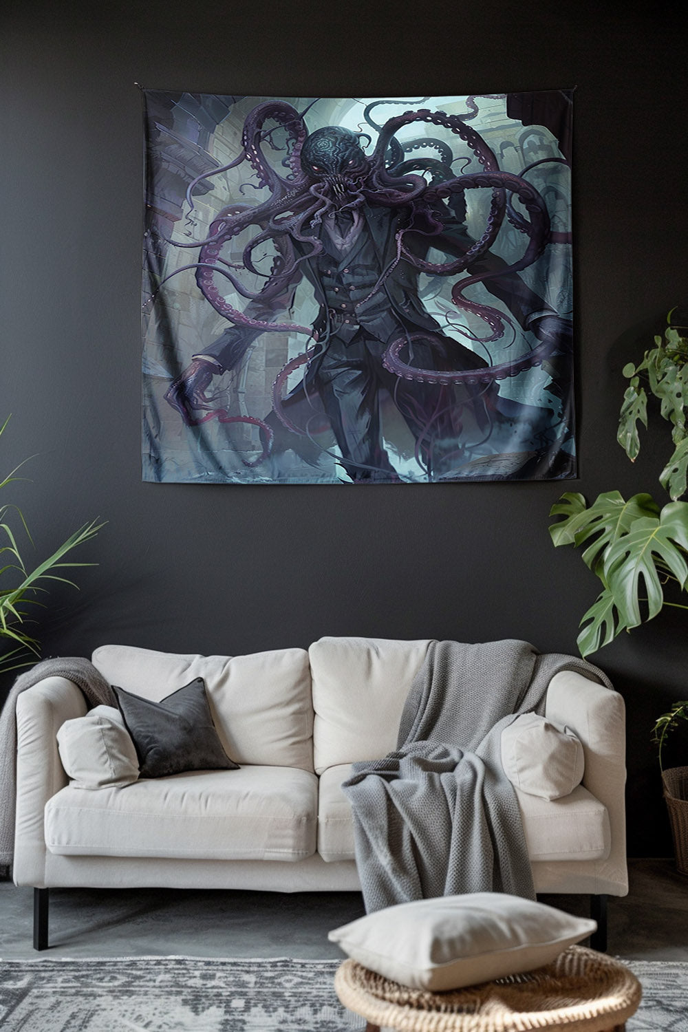 Mindflayer Tyrant Decorative Wall Tapestry MysMuse - Premium Decorative Wall Tapestry from MysMuse - Just $26.99! Shop now at Mysterious Muse