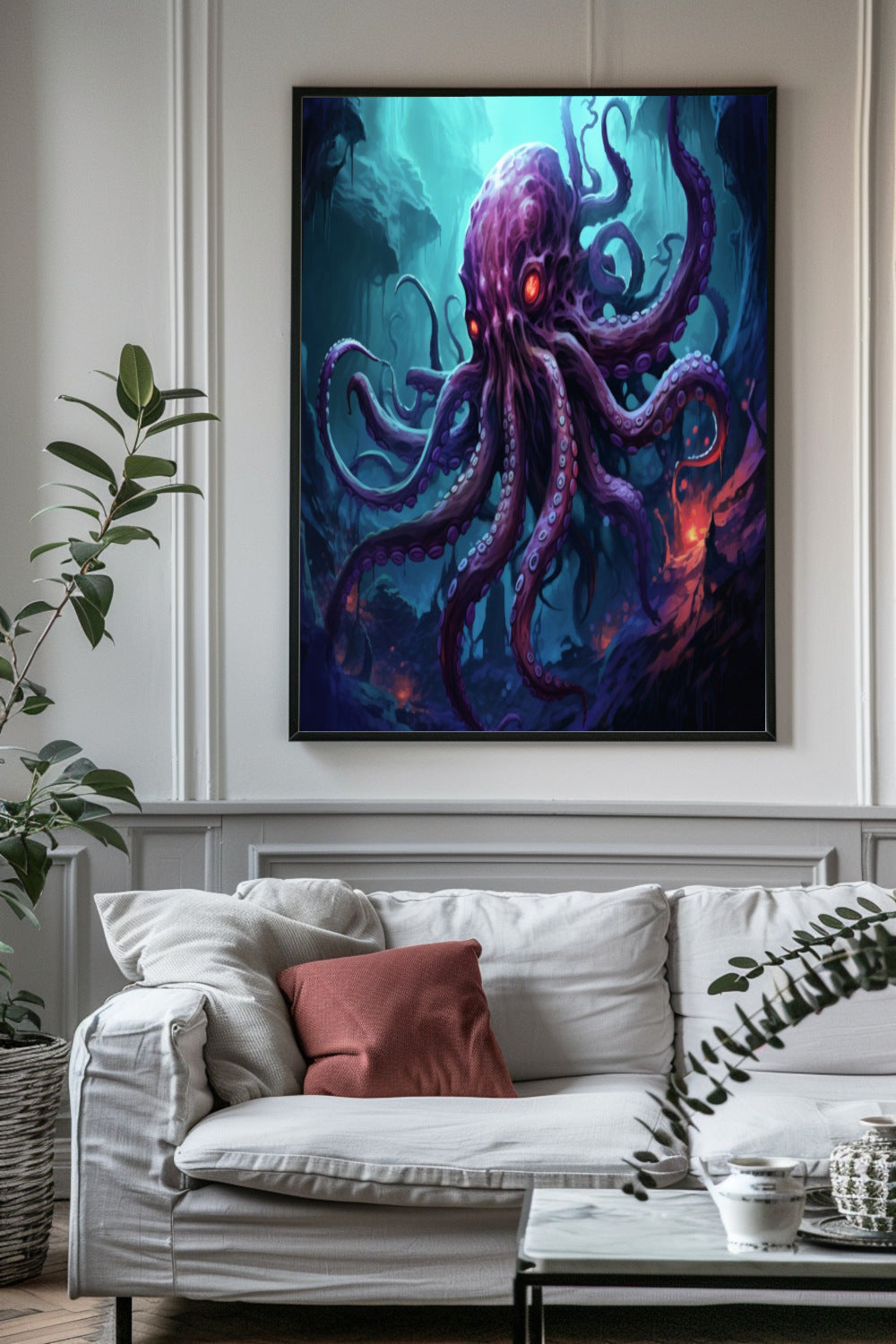 Abyssal Kraken Matte Vertical Posters MysMuse - Premium Matte Vertical Posters from MysMuse - Just $16.95! Shop now at Mysterious Muse