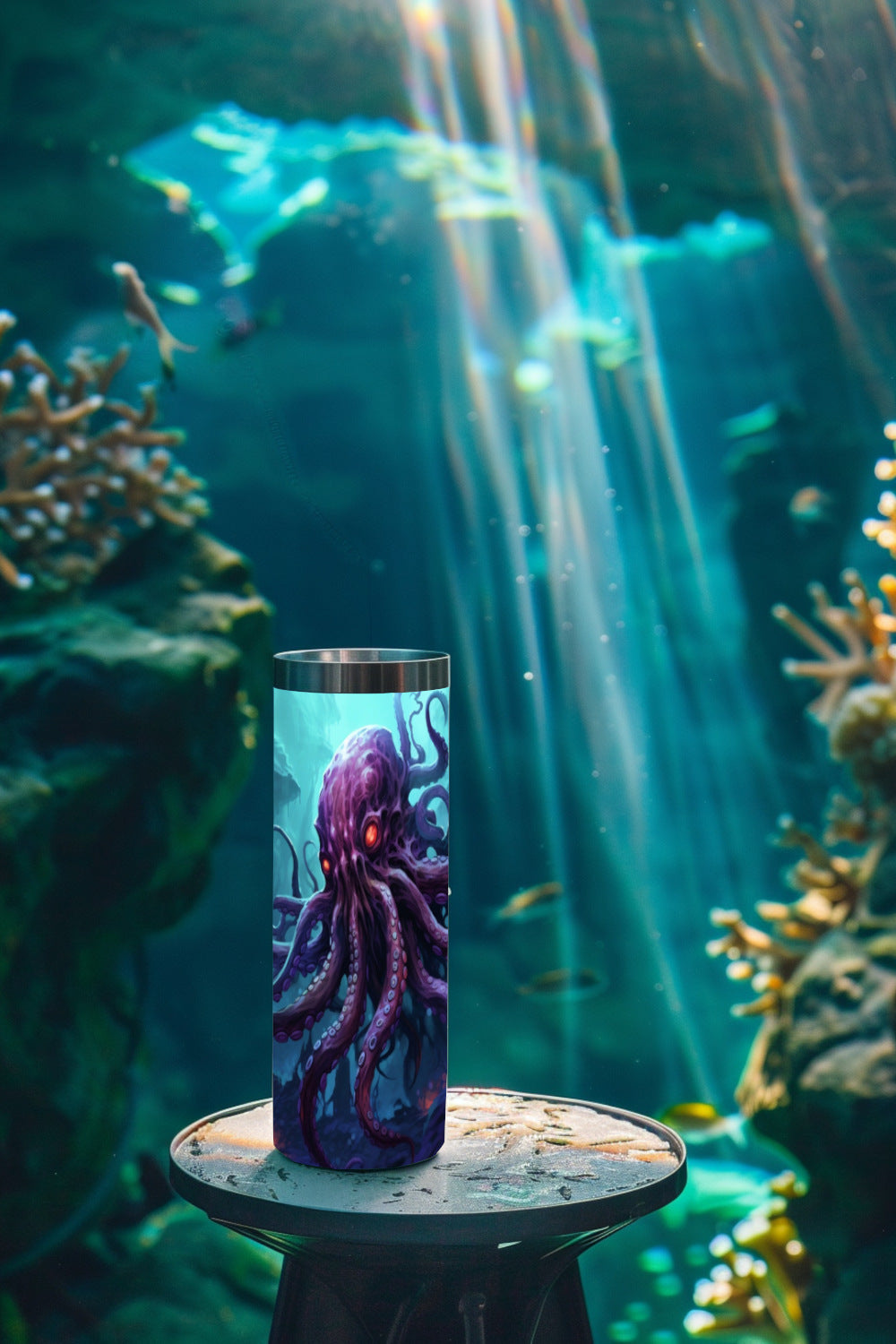 Abyssal Kraken Steel Tumbler Drinkware MysMuse - Premium Tumbler from MysMuse - Just $37.95! Shop now at Mysterious Muse