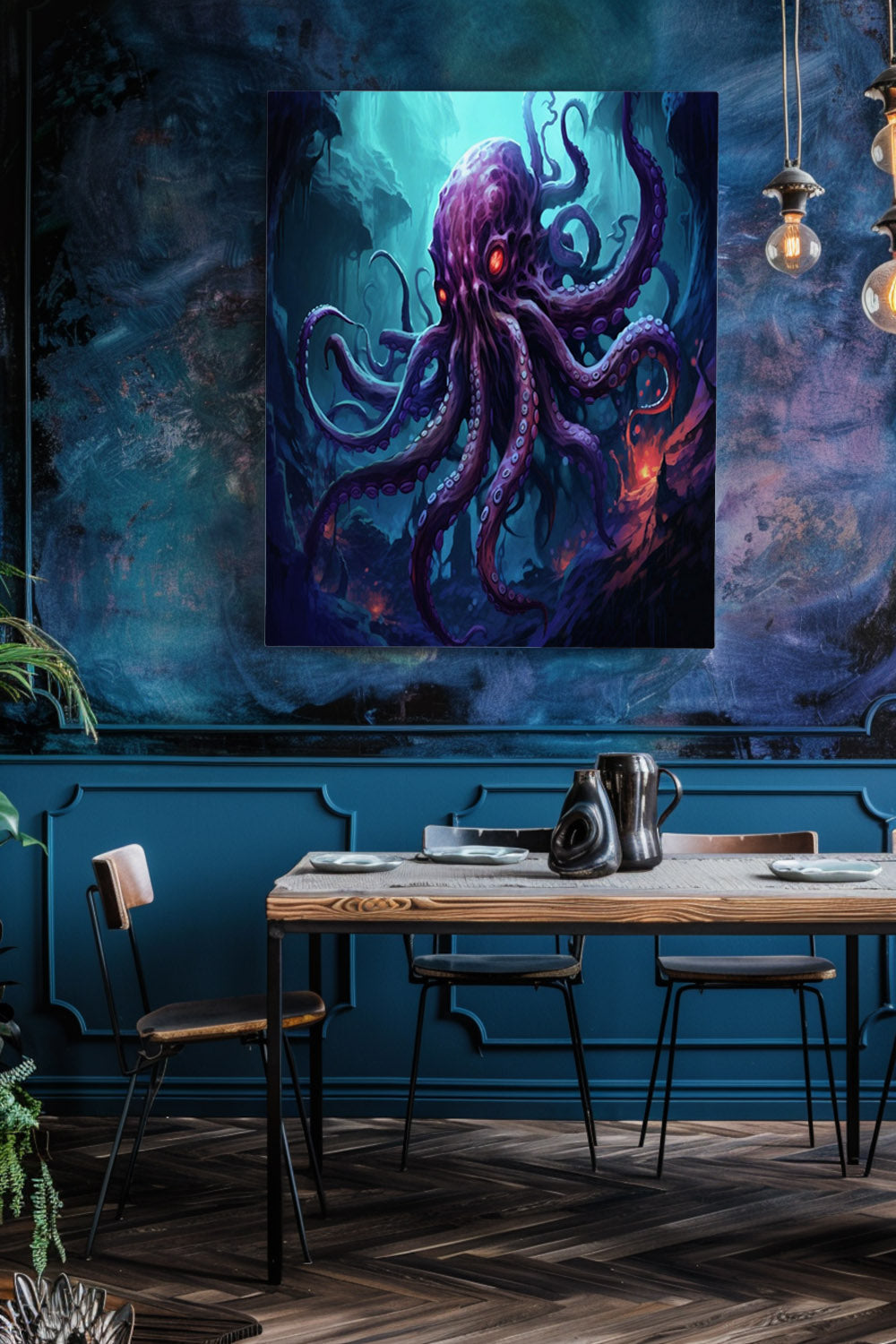 Abyssal Kraken Matte Canvas Prints MysMuse - Premium Matte Canvas Prints from MysMuse - Just $41.99! Shop now at Mysterious Muse