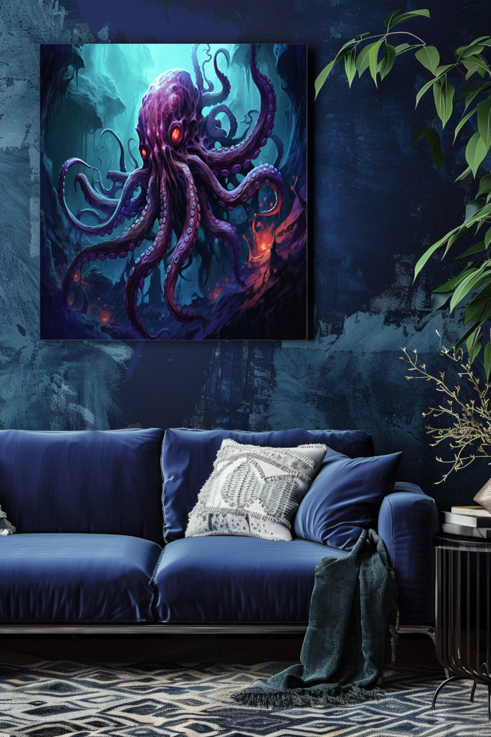 Abyssal Kraken Matte Canvas Prints MysMuse - Premium Matte Canvas Prints from MysMuse - Just $41.99! Shop now at Mysterious Muse