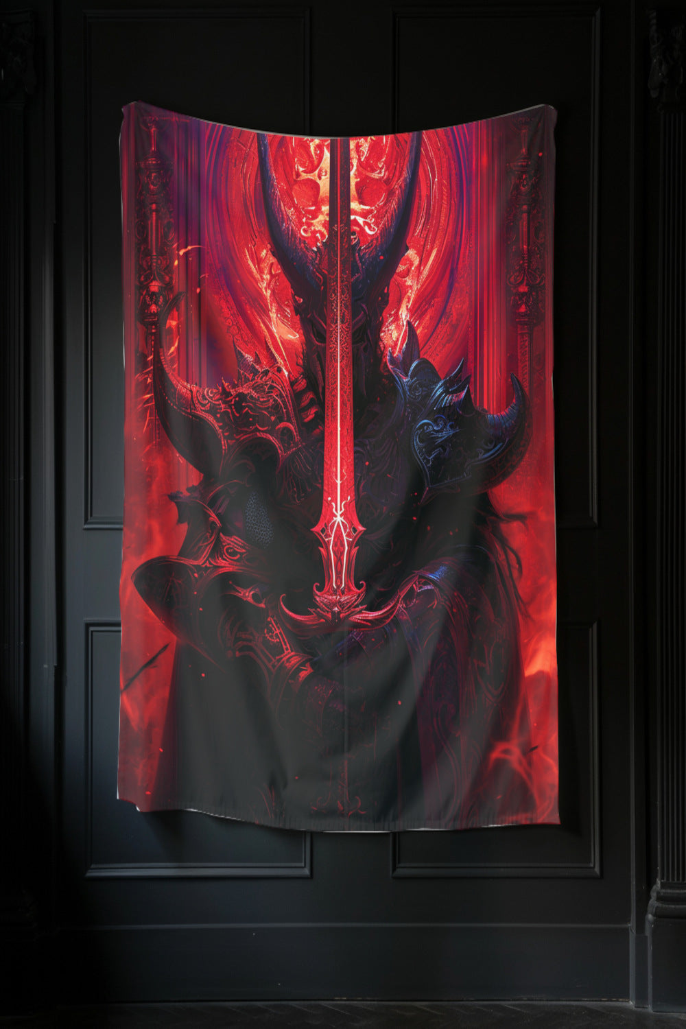 Abyssal Sentinel Decorative Wall Tapestry MysMuse - Premium Decorative Wall Tapestry from MysMuse - Just $25.99! Shop now at Mysterious Muse