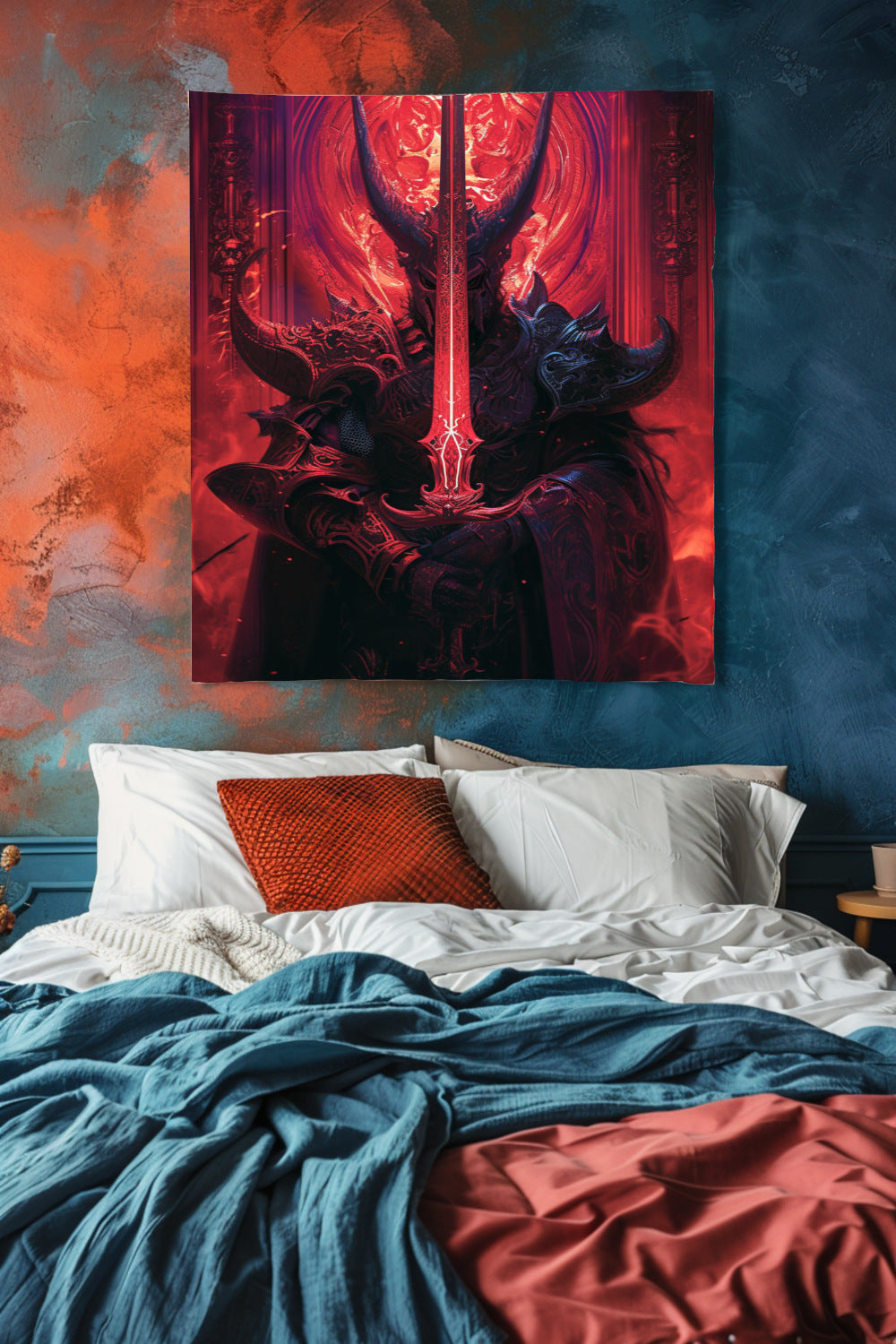 Abyssal Sentinel Decorative Wall Tapestry MysMuse - Premium Decorative Wall Tapestry from MysMuse - Just $25.99! Shop now at Mysterious Muse