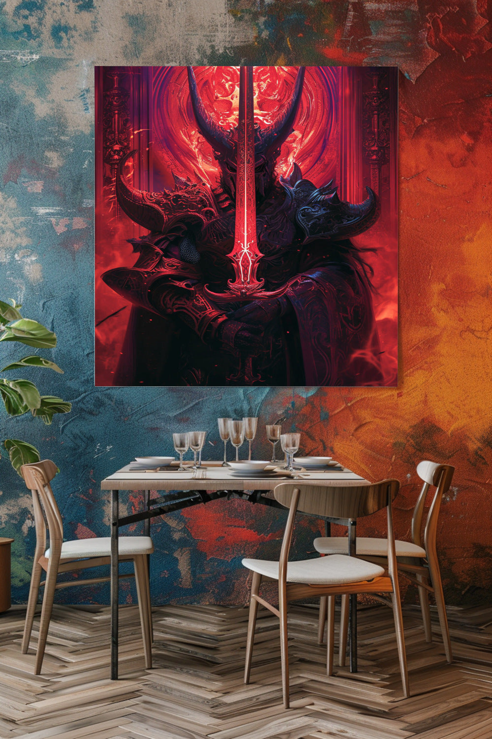 Abyssal Sentinel Decorative Wall Tapestry MysMuse - Premium Decorative Wall Tapestry from MysMuse - Just $25.99! Shop now at Mysterious Muse