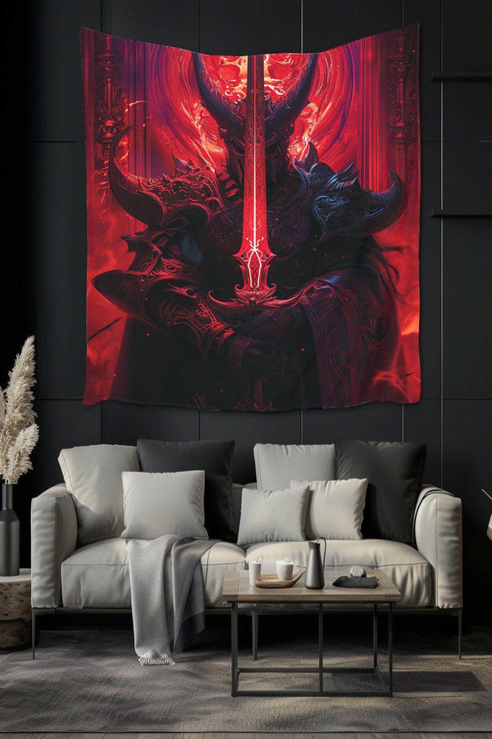 Abyssal Sentinel Decorative Wall Tapestry MysMuse - Premium Decorative Wall Tapestry from MysMuse - Just $25.99! Shop now at Mysterious Muse