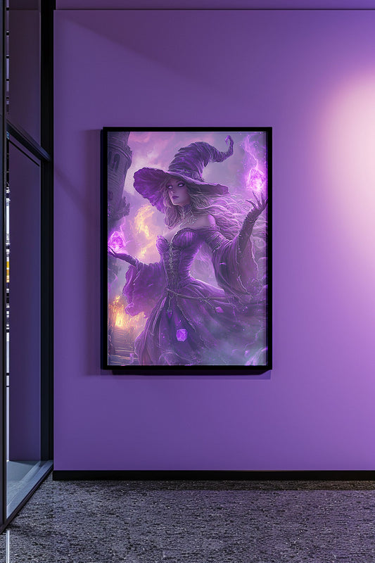 Amethyst Flame Weaver Matte Vertical Posters MysMuse. - Premium Matte Vertical Posters from MysMuse - Just $16.95! Shop now at Mysterious Muse