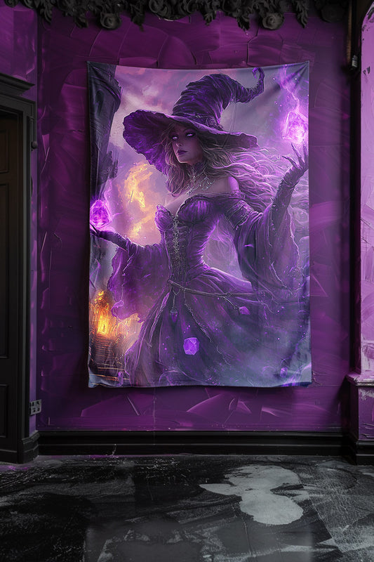 Amethyst Flame Weaver Decorative Wall Tapestry MysMuse - Premium Decorative Wall Tapestry from MysMuse - Just $26.99! Shop now at Mysterious Muse