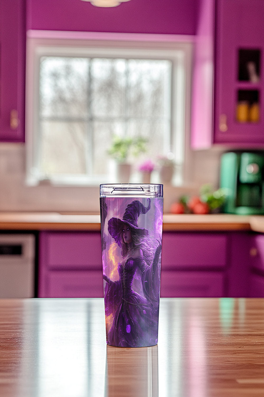 Amethyst Flame Weaver Steel Tumbler Drinkware MysMuse - Premium Tumbler from MysMuse - Just $37.95! Shop now at Mysterious Muse