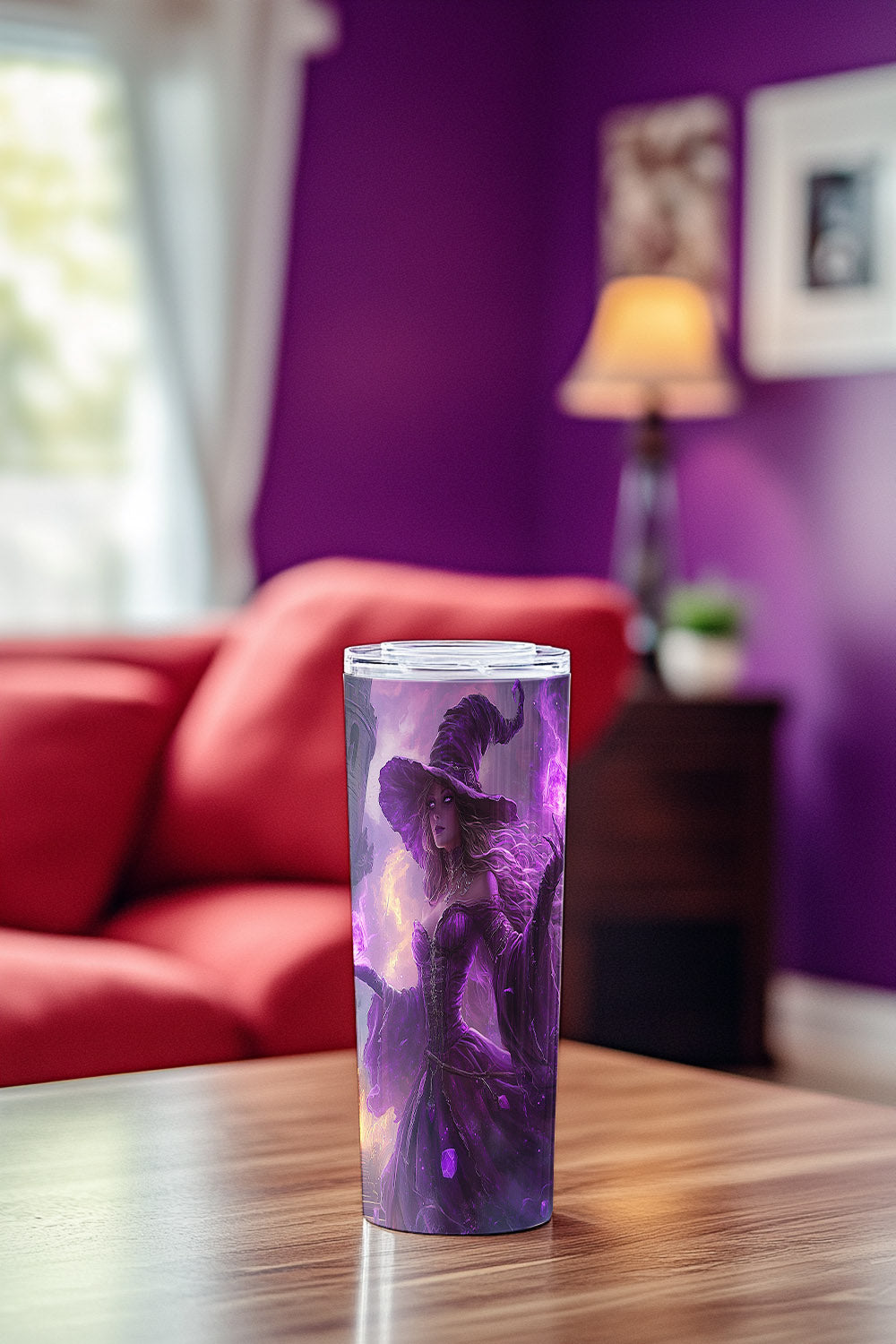 Amethyst Flame Weaver Steel Tumbler Drinkware MysMuse - Premium Tumbler from MysMuse - Just $37.95! Shop now at Mysterious Muse