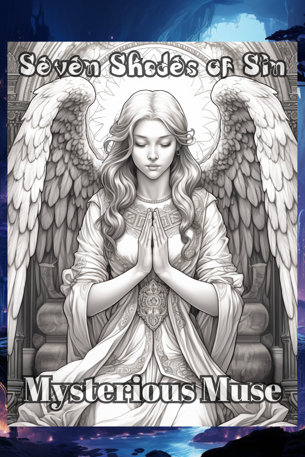 Seven Shades of Sin: Scary Demonic Creatures and Angels Coloring Book - Premium Coloring Book from Mysterious Muse - Just $3! Shop now at Mysterious Muse