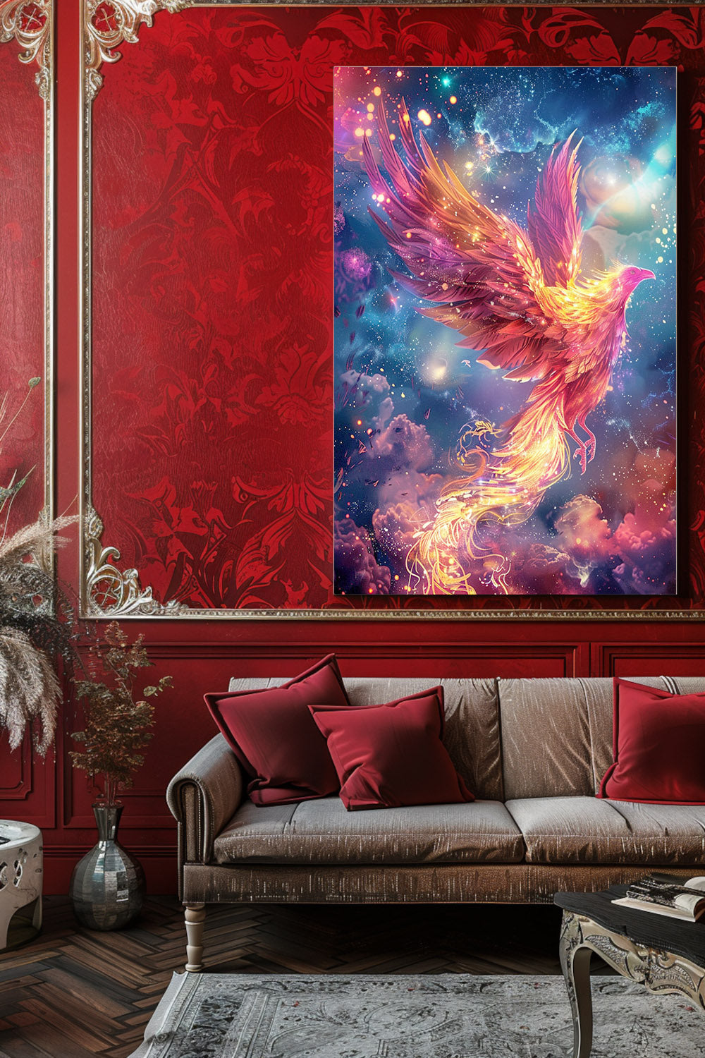 Astral Phoenix Matte Canvas Prints MysMuse - Premium Matte Canvas Prints from MysMuse - Just $41.99! Shop now at Mysterious Muse