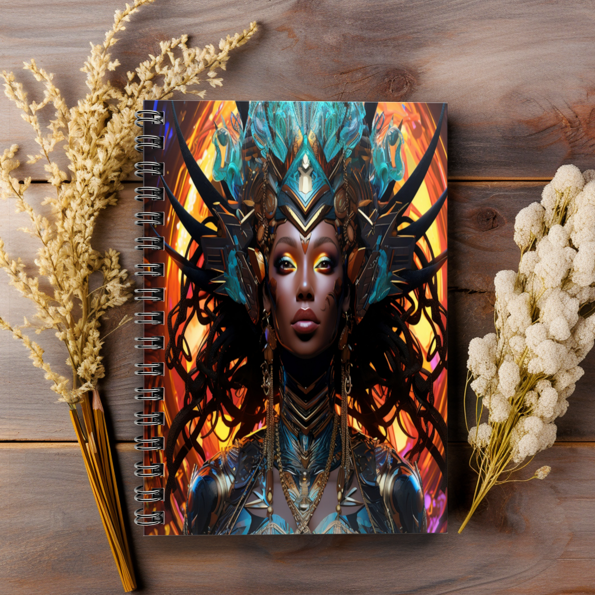 Astral Twilight Empress Spiral Notebook MysMuse - Premium Spiral Notebook from MysMuse - Just $14.99! Shop now at Mysterious Muse