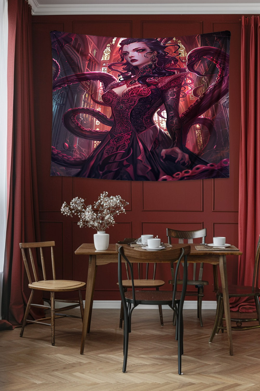 Bloodborne Sorceress Decorative Wall Tapestry MysMuse - Premium Decorative Wall Tapestry from MysMuse - Just $26.99! Shop now at Mysterious Muse