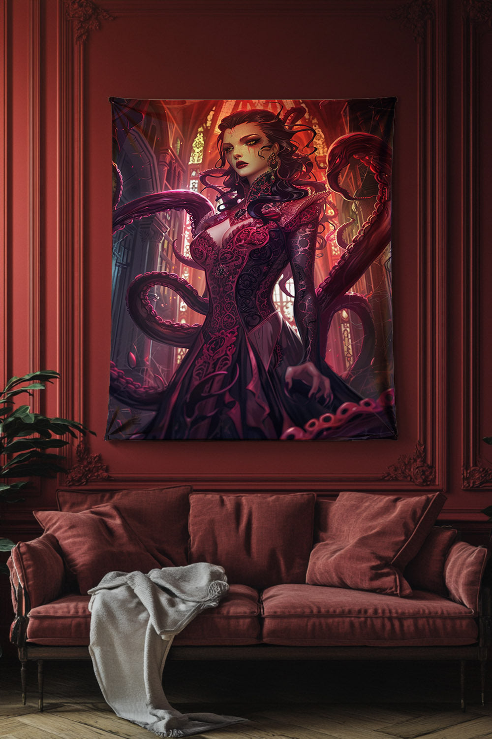 Bloodborne Sorceress Decorative Wall Tapestry MysMuse - Premium Decorative Wall Tapestry from MysMuse - Just $26.99! Shop now at Mysterious Muse