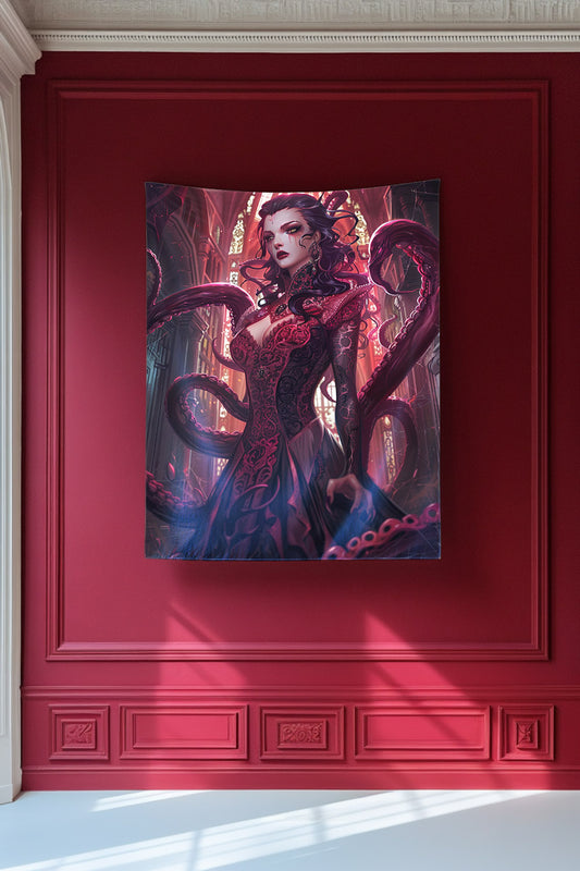 Bloodborne Sorceress Decorative Wall Tapestry MysMuse - Premium Decorative Wall Tapestry from MysMuse - Just $26.99! Shop now at Mysterious Muse