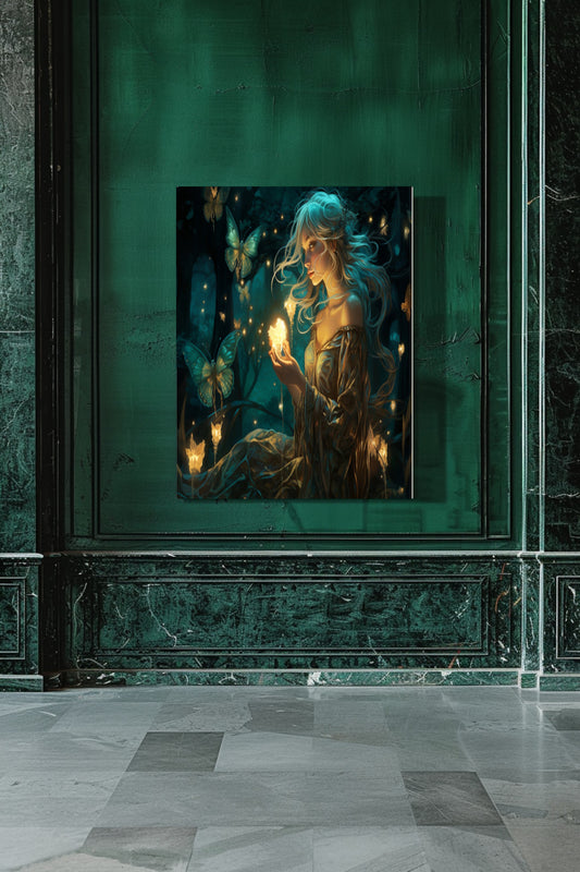 Emerald Glade Enchantress Matte Canvas Prints MysMuse - Premium Matte Canvas Prints from MysMuse - Just $41.99! Shop now at Mysterious Muse