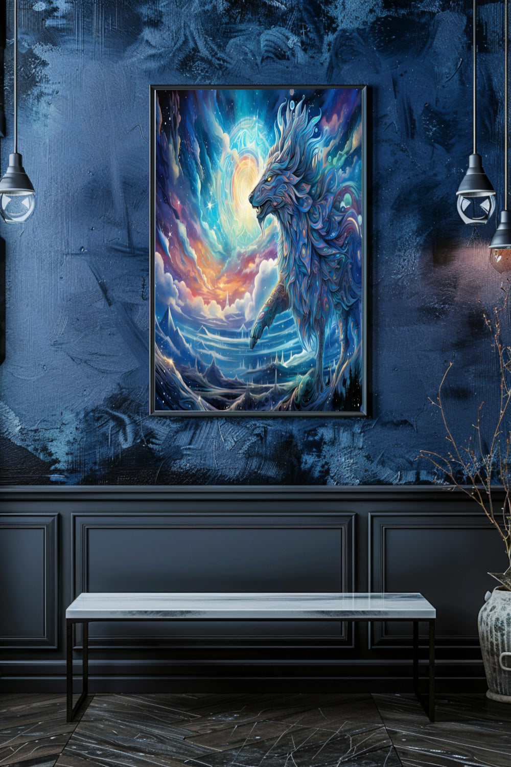 Cosmic Wolf Matte Vertical Posters MysMuse - Premium Matte Vertical Posters from MysMuse - Just $16.95! Shop now at Mysterious Muse