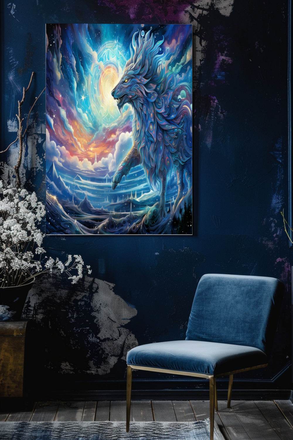 Cosmic Wolf Matte Vertical Posters MysMuse - Premium Matte Vertical Posters from MysMuse - Just $16.95! Shop now at Mysterious Muse