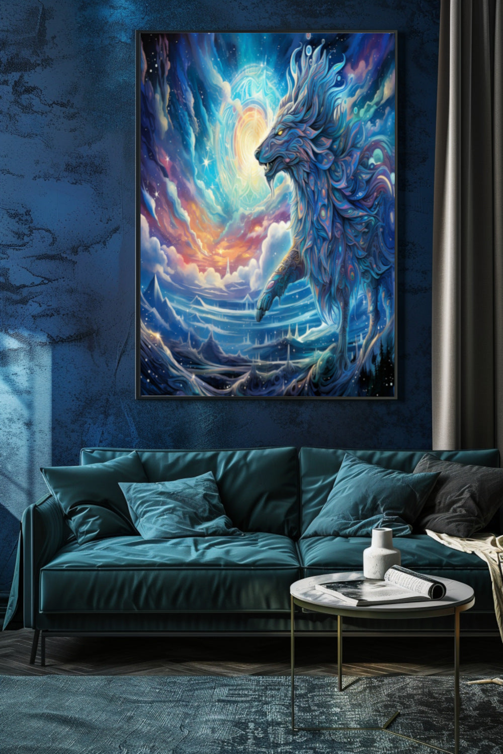 Cosmic Wolf Matte Vertical Posters MysMuse - Premium Matte Vertical Posters from MysMuse - Just $16.95! Shop now at Mysterious Muse