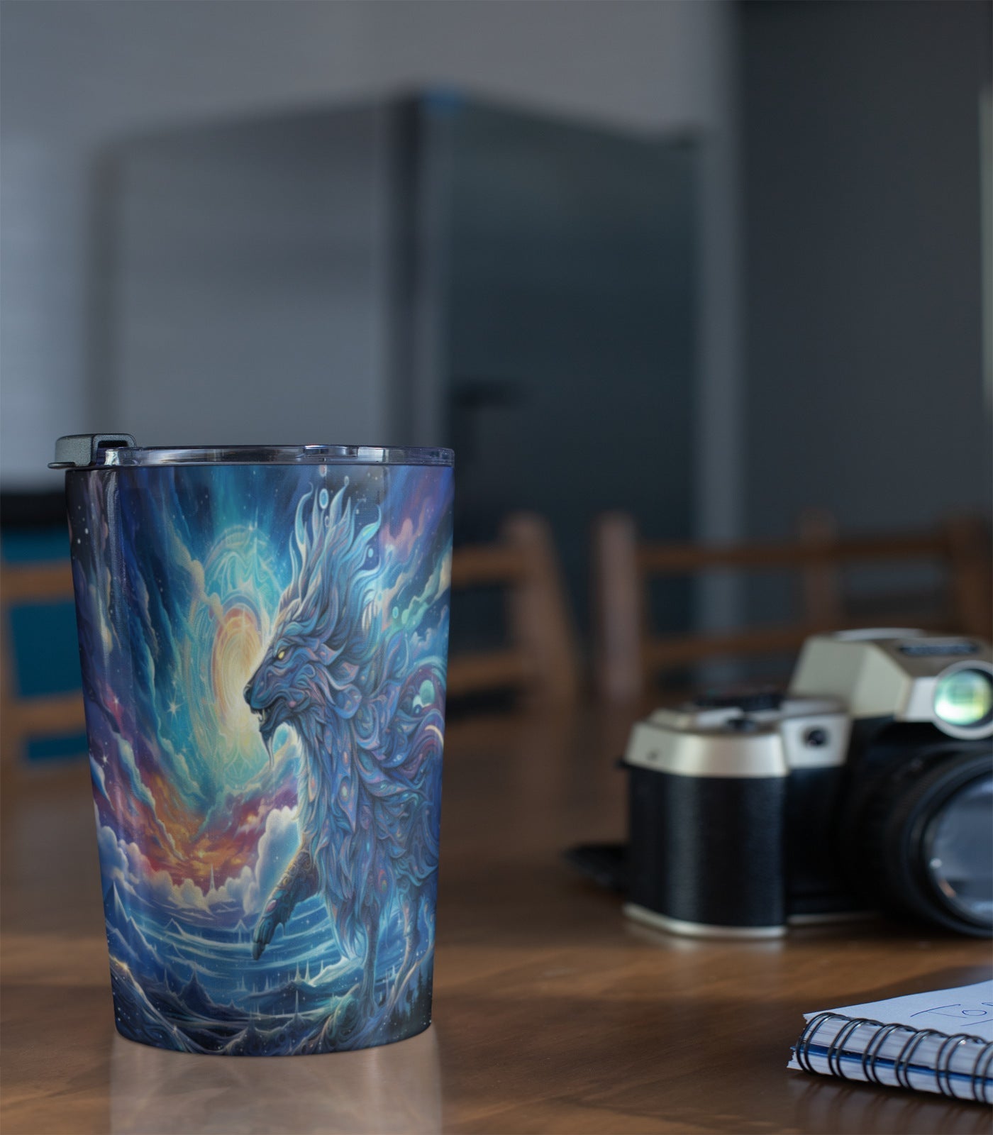 Cosmic Wolf Steel Tumbler Drinkware MysMuse - Premium Tumbler from MysMuse - Just $37.75! Shop now at Mysterious Muse