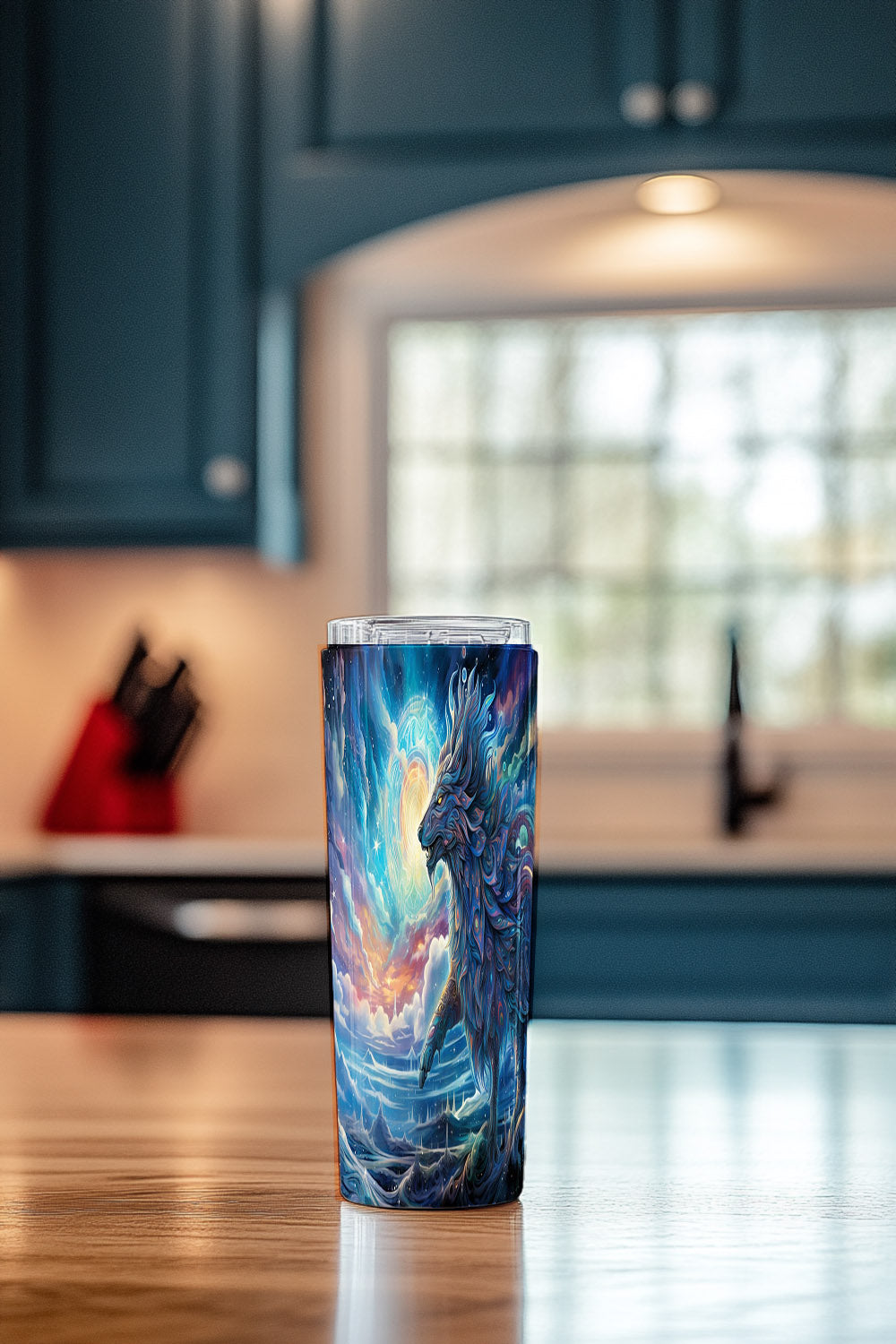 Cosmic Wolf Steel Tumbler Drinkware MysMuse - Premium Tumbler from MysMuse - Just $37.75! Shop now at Mysterious Muse