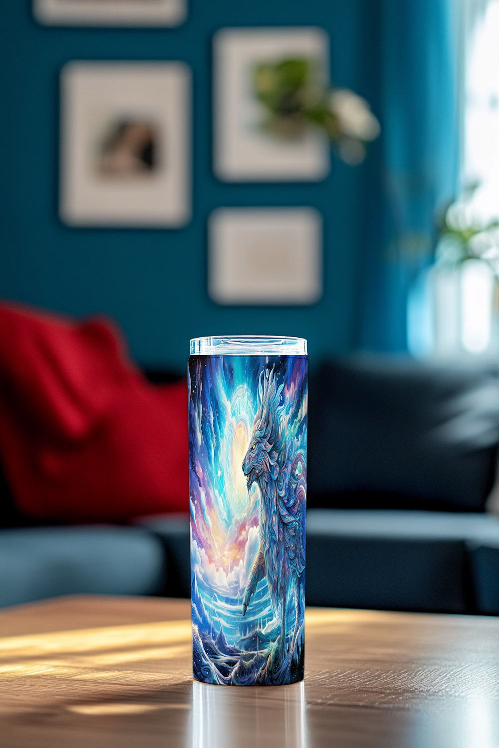 Cosmic Wolf Steel Tumbler Drinkware MysMuse - Premium Tumbler from MysMuse - Just $37.75! Shop now at Mysterious Muse