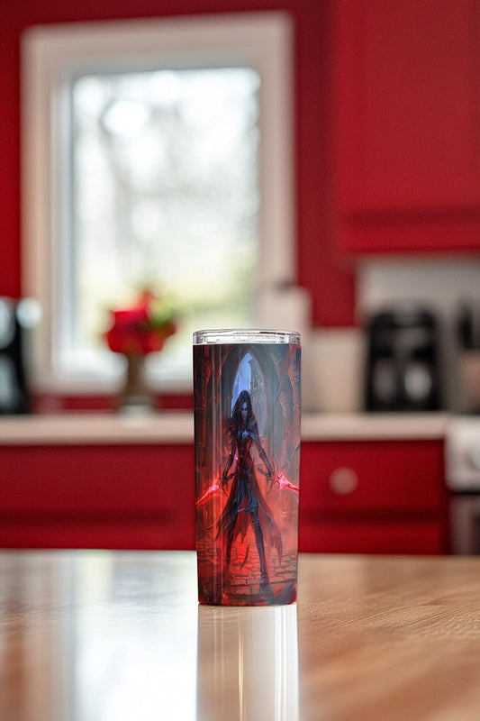 Crimson Shadowblade Steel Tumbler Drinkware MysMuse - Premium Tumbler from MysMuse - Just $37.95! Shop now at Mysterious Muse