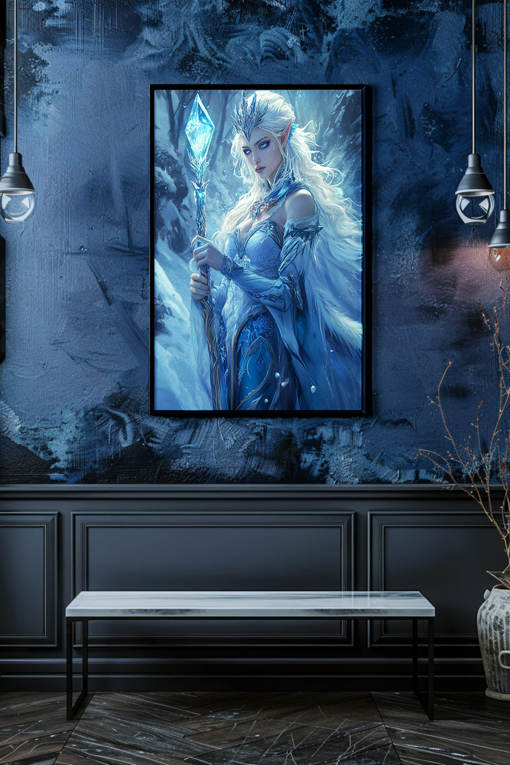 Crystal Frost Monarch Matte Vertical Posters MysMuse. - Premium Matte Vertical Posters from MysMuse - Just $16.95! Shop now at Mysterious Muse