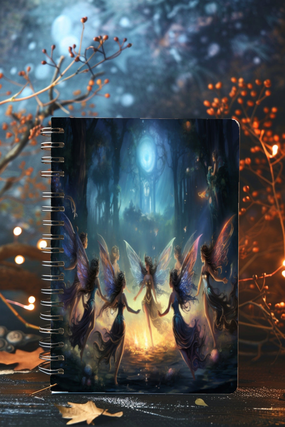 Dark Sprite Dance Spiral Notebook MysMuse - Premium Spiral Notebook from MysMuse - Just $14.99! Shop now at Mysterious Muse