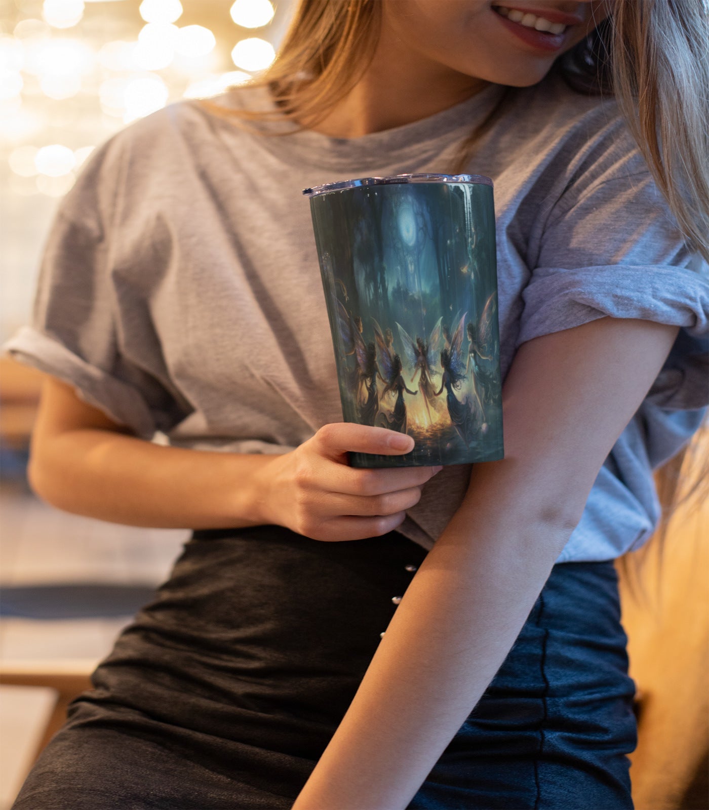 Dark Sprite Dance Steel Tumbler MysMuse - Premium Tumbler from MysMuse - Just $37.75! Shop now at Mysterious Muse