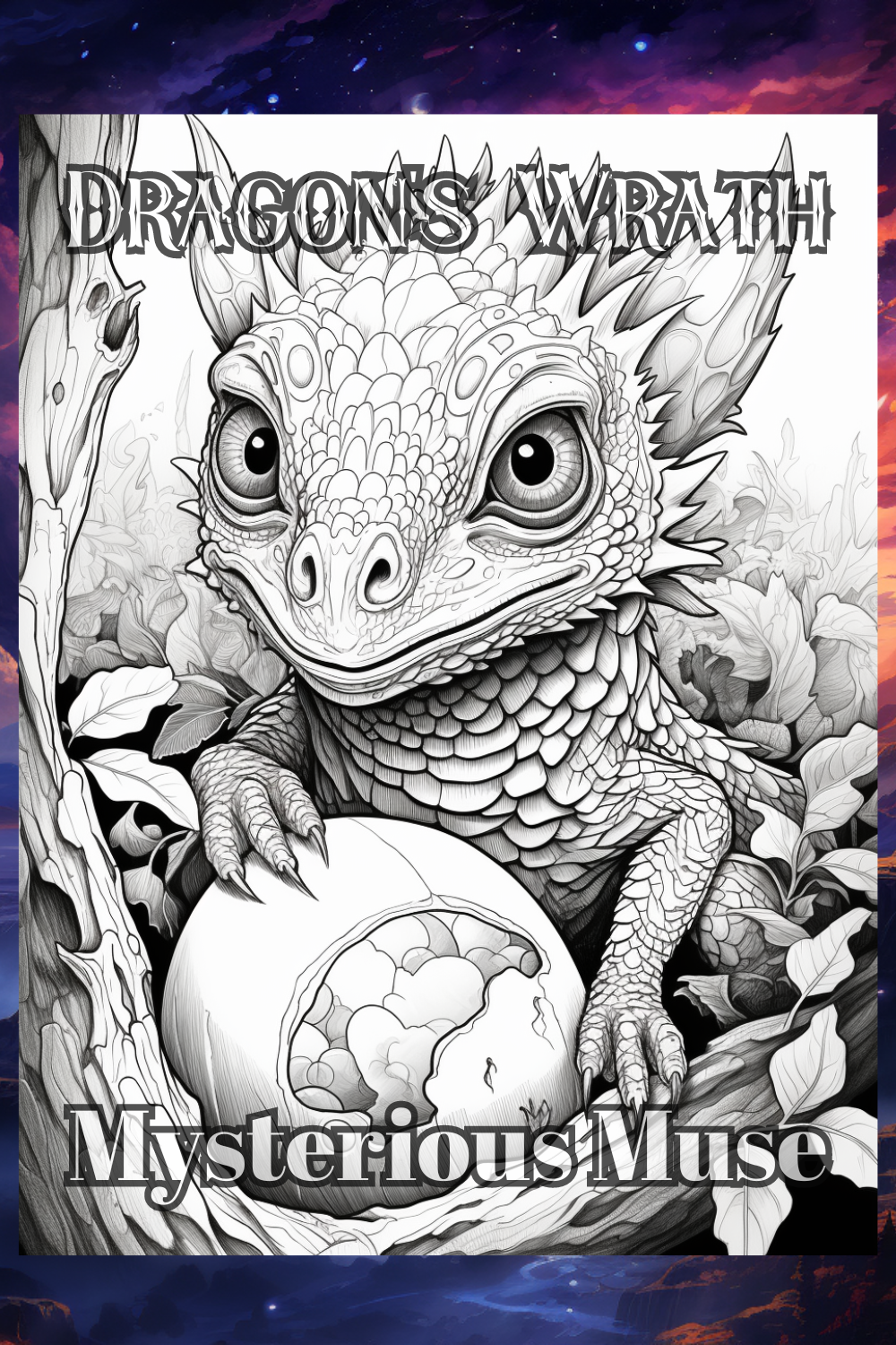 The Dragon's Wrath: Scary Mythical Creatures and Dragons Coloring Book(Digital Download) - Premium Coloring Book from Mysterious Muse - Just $3! Shop now at Mysterious Muse