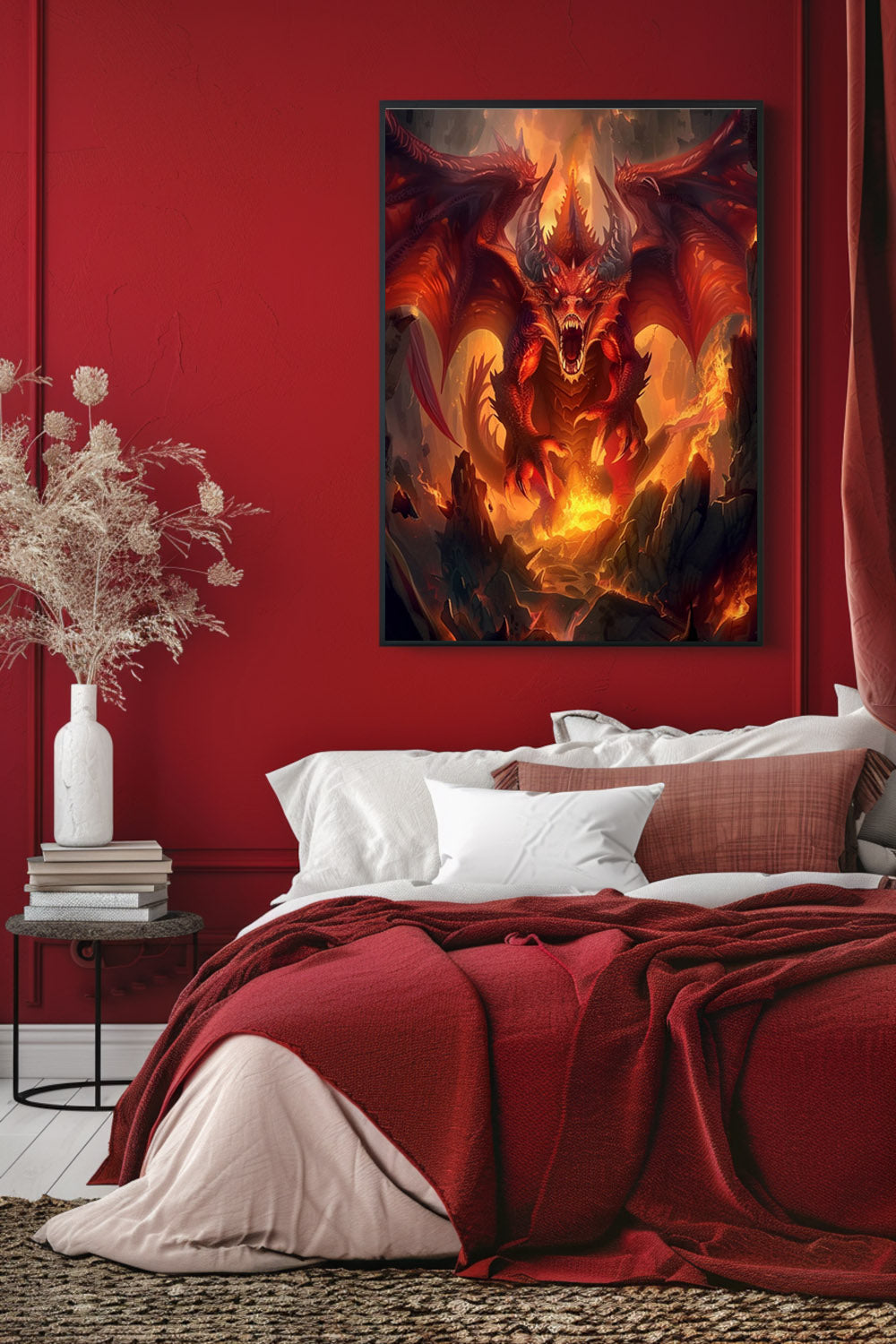 Dragon’s Inferno Matte Vertical Posters MysMuse. - Premium Matte Vertical Posters from MysMuse - Just $16.95! Shop now at Mysterious Muse