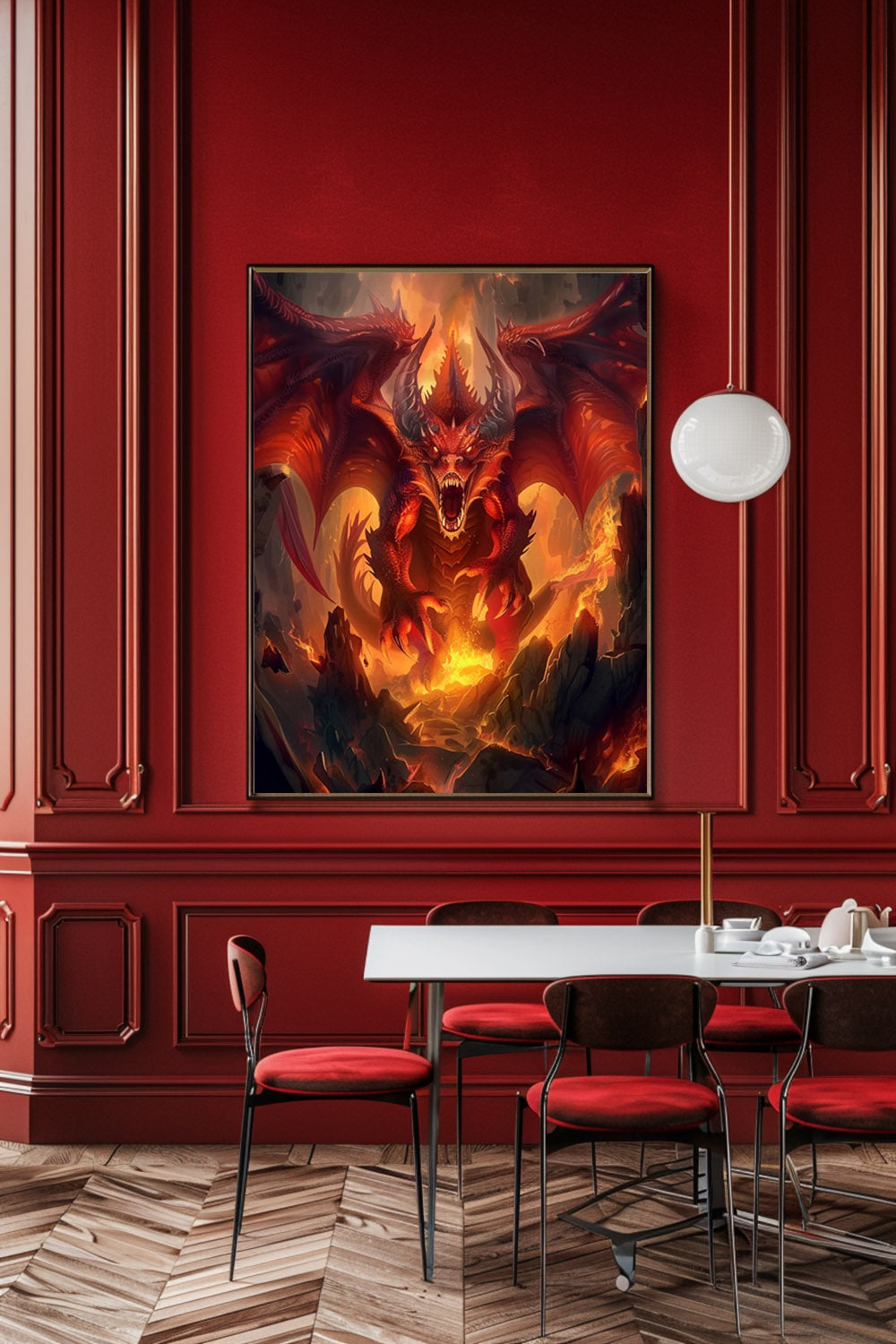 Dragon’s Inferno Matte Vertical Posters MysMuse. - Premium Matte Vertical Posters from MysMuse - Just $16.95! Shop now at Mysterious Muse