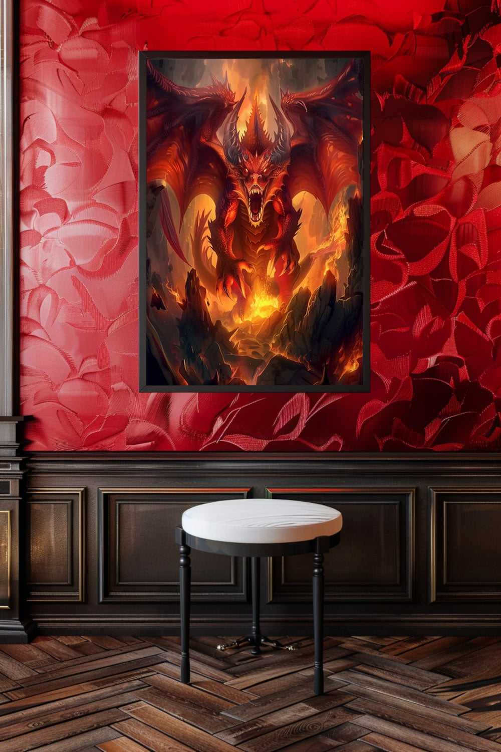 Dragon’s Inferno Matte Vertical Posters MysMuse. - Premium Matte Vertical Posters from MysMuse - Just $16.95! Shop now at Mysterious Muse