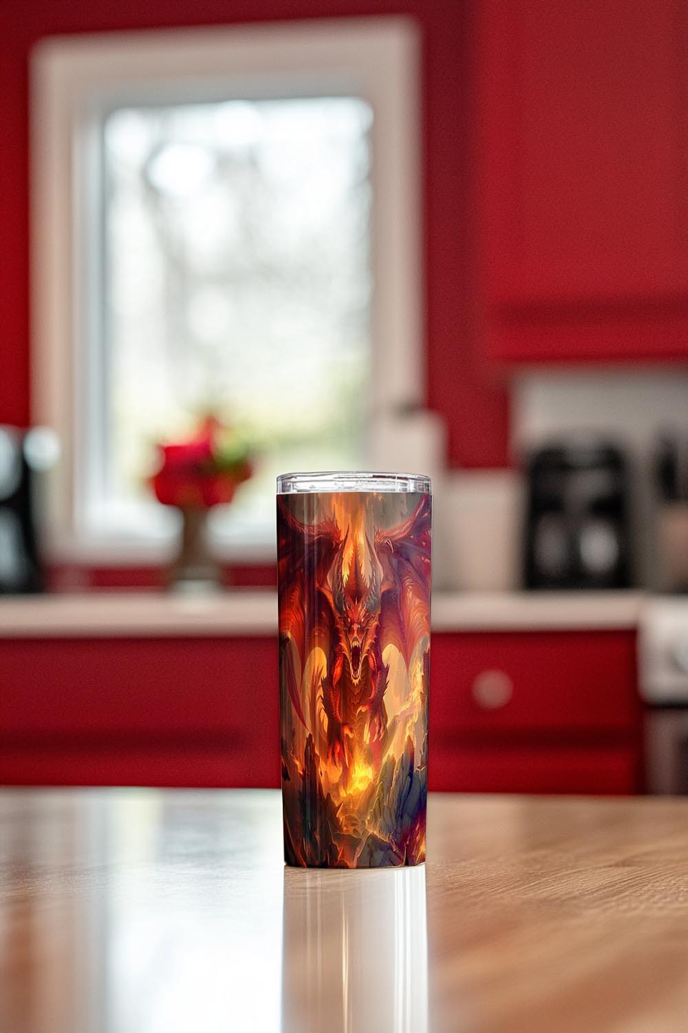 Dragon’s Inferno Steel Tumbler Drinkware MysMuse - Premium Tumbler from MysMuse - Just $37.95! Shop now at Mysterious Muse