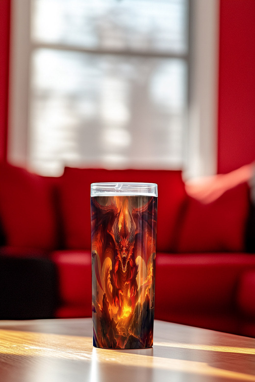 Dragon’s Inferno Steel Tumbler Drinkware MysMuse - Premium Tumbler from MysMuse - Just $37.95! Shop now at Mysterious Muse