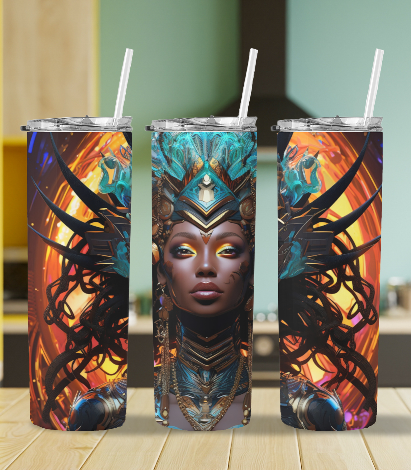 Ebony Empress Steel Tumbler MysMuse - Premium Tumbler from MysMuse - Just $37.75! Shop now at Mysterious Muse