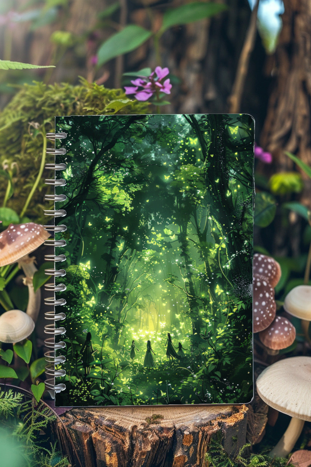 Enchanted Fairy Forest Spiral Notebook MysMuse - Premium Spiral Notebook from MysMuse - Just $14.99! Shop now at Mysterious Muse