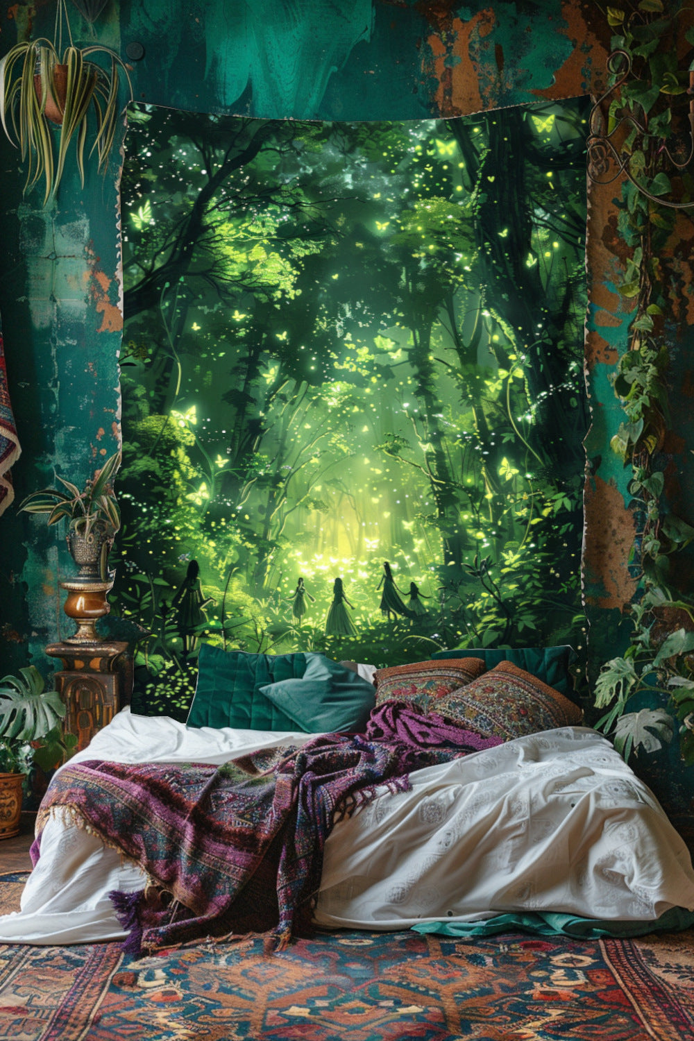 Enchanted Fairy Forest Decorative Wall Tapestries MysMuse - Premium Decorative Wall Tapestry from MysMuse - Just $25.99! Shop now at Mysterious Muse