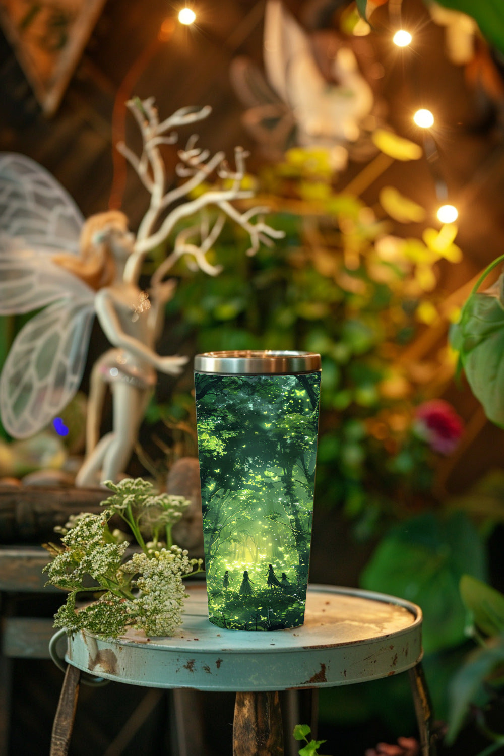 Enchanted Fairy Forest Steel Tumbler Drinkware MysMuse - Premium Tumbler from MysMuse - Just $37.95! Shop now at Mysterious Muse