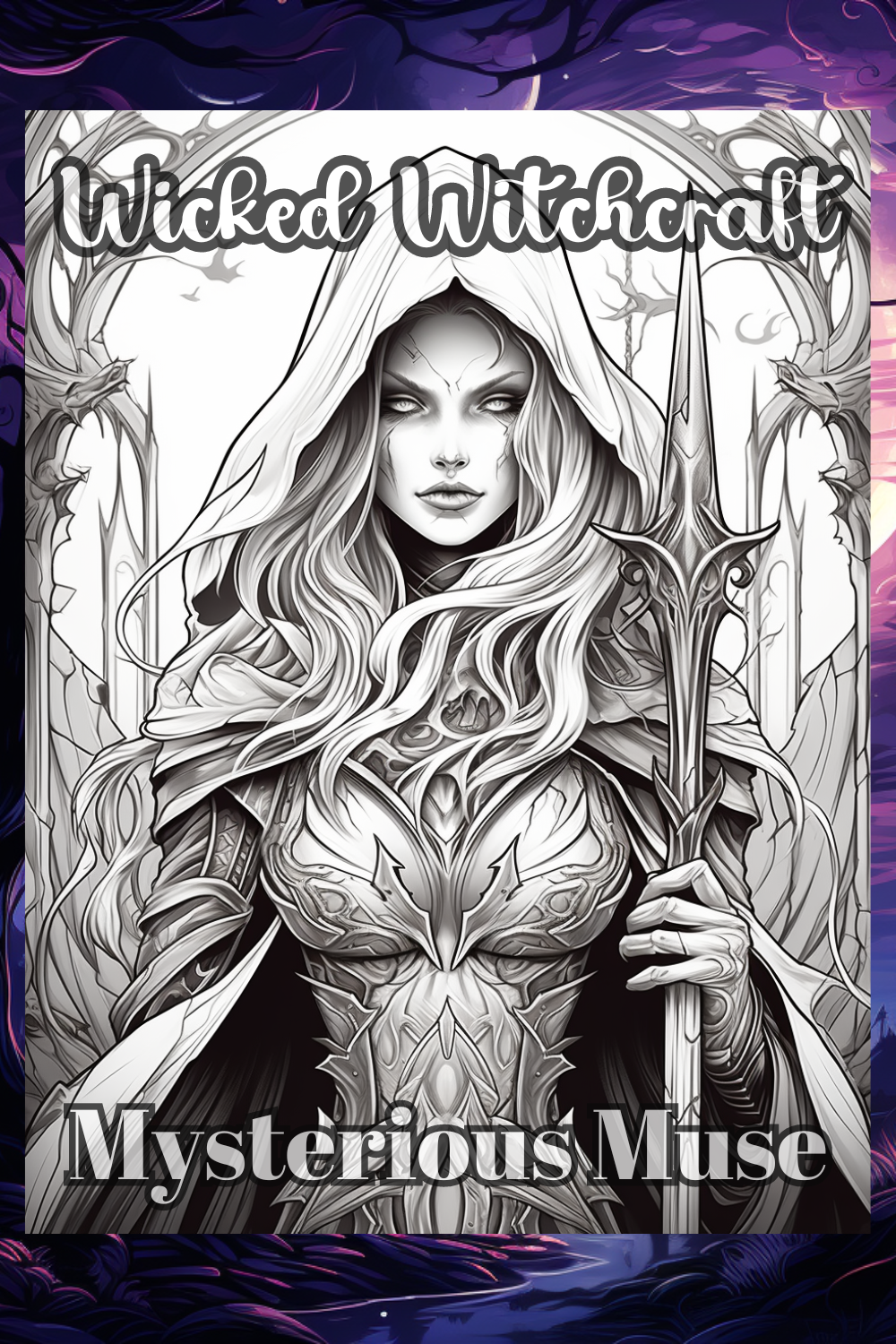 Wicked Witchcraft: Scary Magical Creatures and Witch Coloring Book - Premium Coloring Book from Mysterious Muse - Just $7.75! Shop now at Mysterious Muse