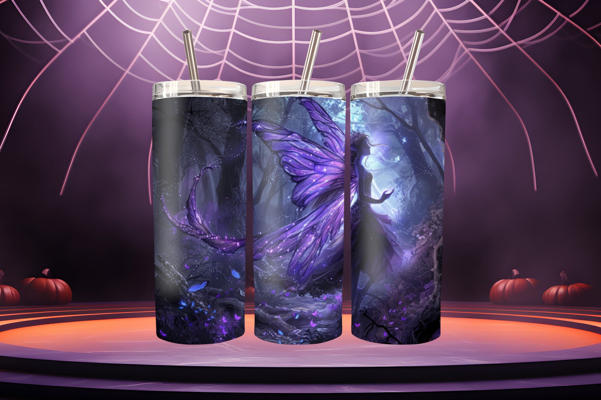 Forest Luminescence Steel Tumbler Drinkware MysMuse - Premium Tumbler from MysMuse - Just $37.95! Shop now at Mysterious Muse