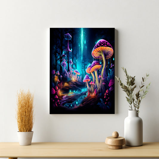 Luminious Mushrooms Canvas Gallery Wraps MysMuse - Premium Canvas Gallery Wraps from MysMuse - Just $16.99! Shop now at Mysterious Muse