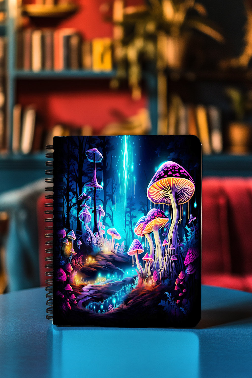 Luminous Mushroom Spiral Notebook MysMuse - Premium Spiral Notebook from MysMuse - Just $14.99! Shop now at Mysterious Muse