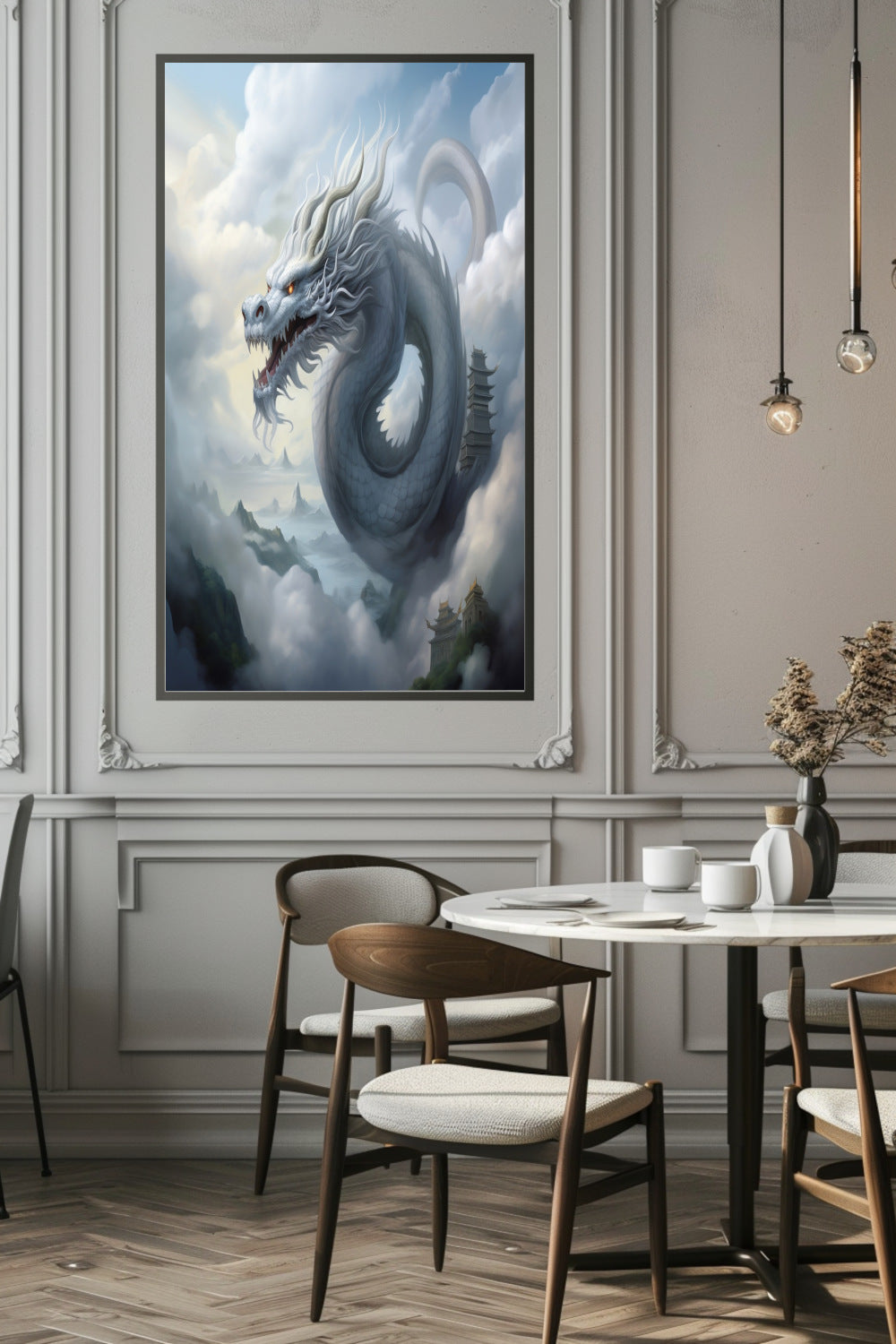 Mystical Mist Dragon Matte Vertical Posters MysMuse - Premium Matte Vertical Posters from MysMuse - Just $16.95! Shop now at Mysterious Muse